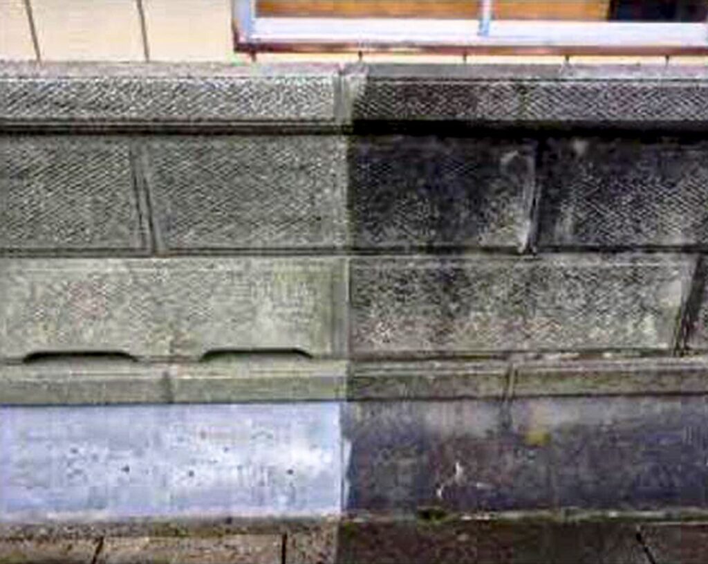 外壁洗浄をした際のビフォーアフター